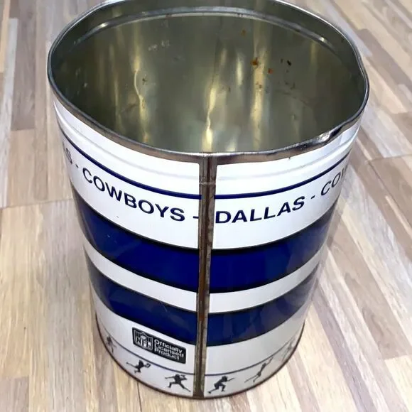 NFL Dallas Cowboy vintage t shirt single stitched vintage tin bucket man cave - Picture 8 of 16